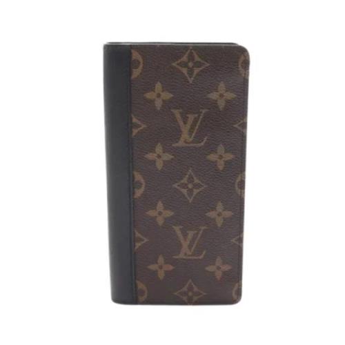 Pre-owned Canvas wallets Louis Vuitton Vintage , Black , Heren