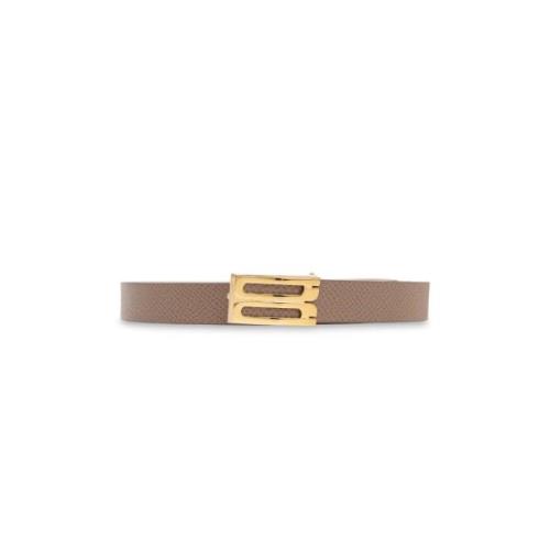 Leren riem Victoria Beckham , Beige , Dames