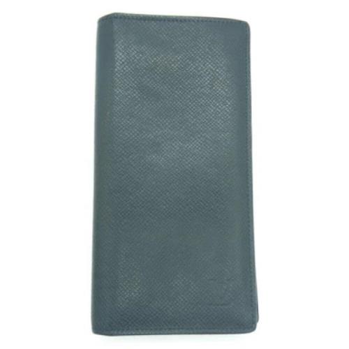 Pre-owned Leather wallets Louis Vuitton Vintage , Blue , Dames