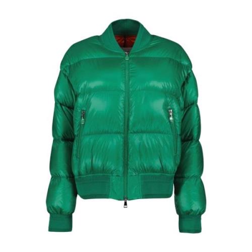 Bomberjack met Ribkraag Moncler , Green , Dames