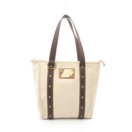 Pre-owned Leather louis-vuitton-bags Louis Vuitton Vintage , Beige , D...