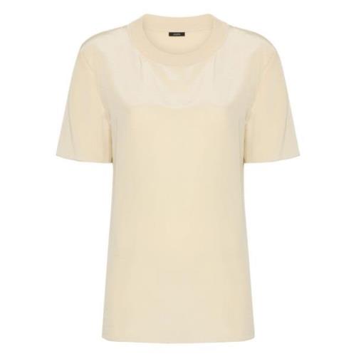 Zijden Beige Korte Mouw Blouse Joseph , Beige , Dames