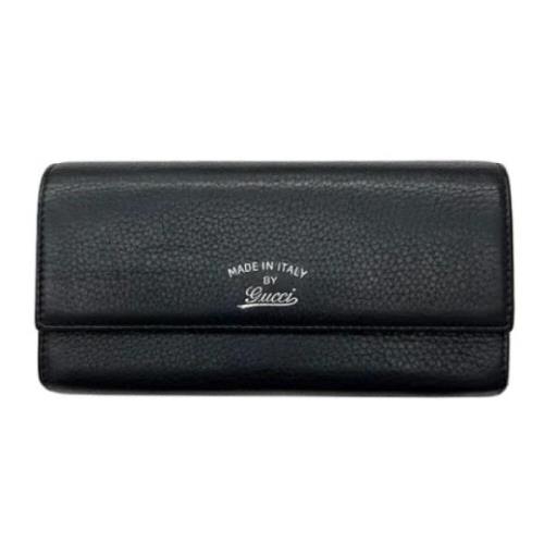 Pre-owned Canvas wallets Gucci Vintage , Black , Dames