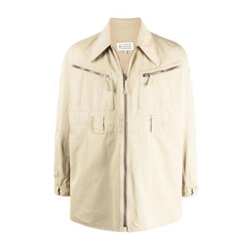 Beige Katoen Viscose Licht Jack Maison Margiela , Beige , Dames