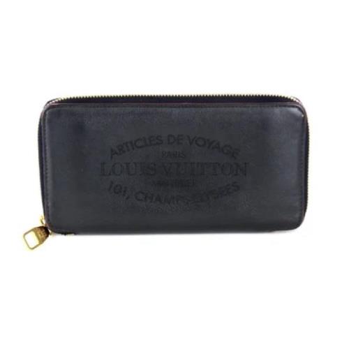 Pre-owned Leather wallets Louis Vuitton Vintage , Black , Dames