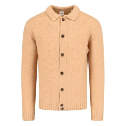 Kameel Cardigan Sweater Aspesi , Brown , Heren