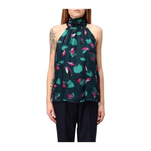 Top van zijdemix met strik Liu Jo , Multicolor , Dames