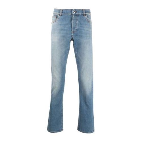 Kruis Steen Straight Jeans Marcelo Burlon , Blue , Heren