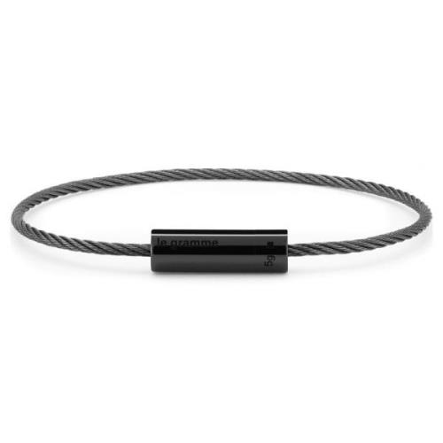 Kabelarmband Le Gramme , Black , Unisex