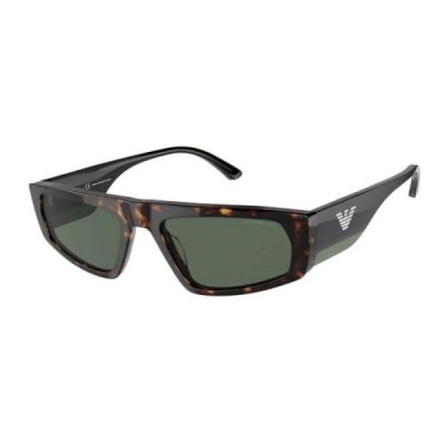 Bruin Acetaat Unisex Zonnebril Emporio Armani , Brown , Unisex