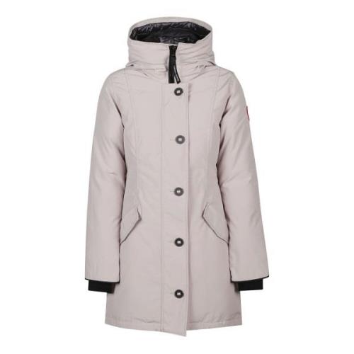 Stijlvolle Winter Parka Canada Goose , White , Dames