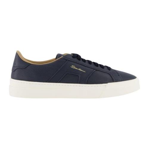 Eco Kashmere Sneaker voor Heren Santoni , Blue , Heren