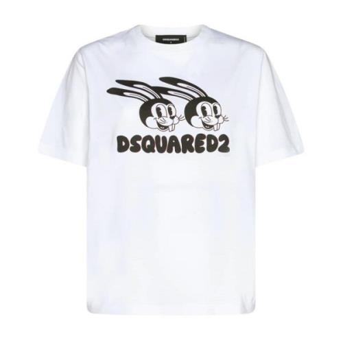 Logo T-shirt Dsquared2 , White , Heren