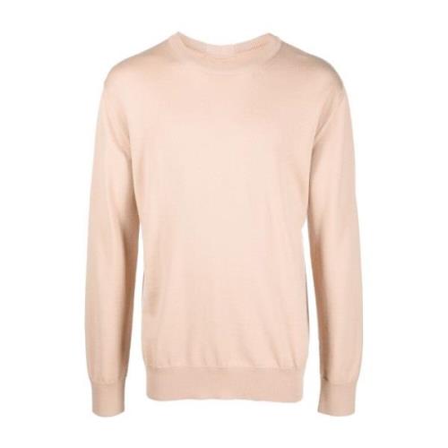 Beige Wol Casual Sweater Jil Sander , Beige , Heren