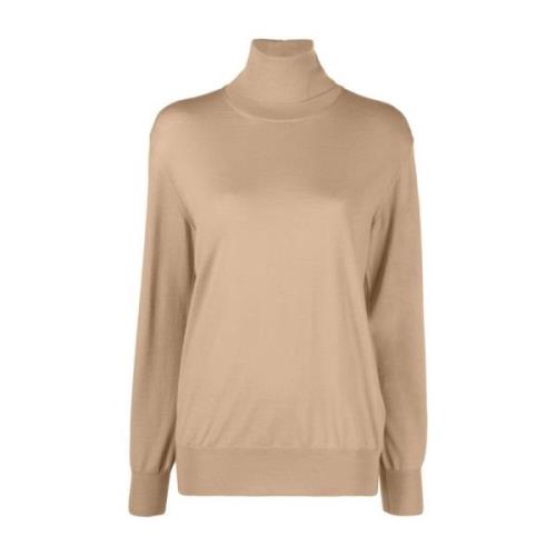 Elegant Beige Wol Trui Jil Sander , Beige , Dames