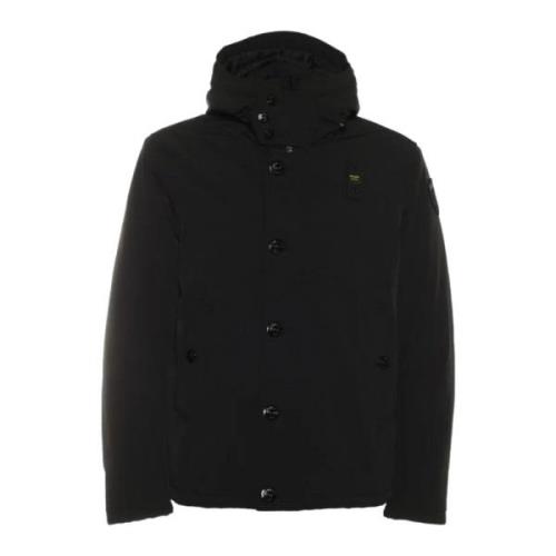 Stijlvolle jas met polyester mix Blauer , Black , Heren