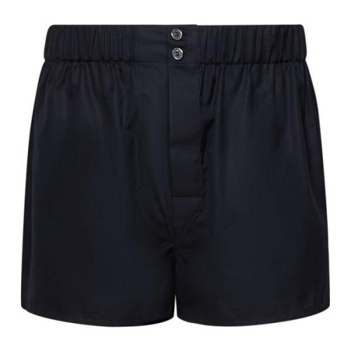 Blauwe Katoenen Boxershorts Brioni , Blue , Heren