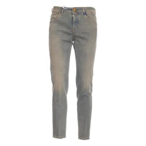 Lichtblauwe Cropped Carrot Jeans Jacob Cohën , Blue , Heren