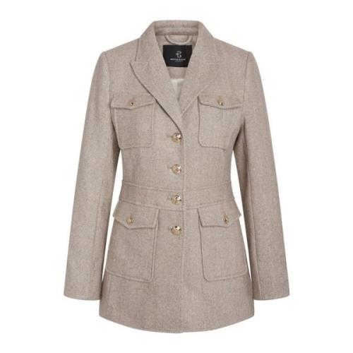 Elegant Scarletbbbaki Jacket Blazer Fallen Rock Bruuns Bazaar , Beige ...