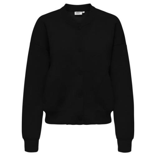 Bomber Box Sweatshirt Zwart Only , Black , Dames