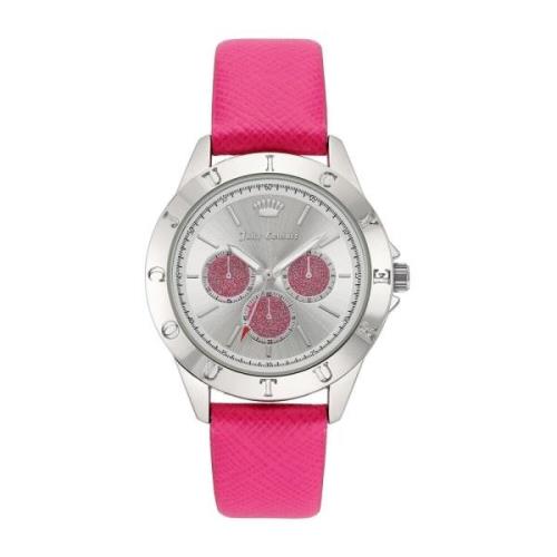 Zilveren Damesmode Horloge Juicy Couture , Pink , Dames