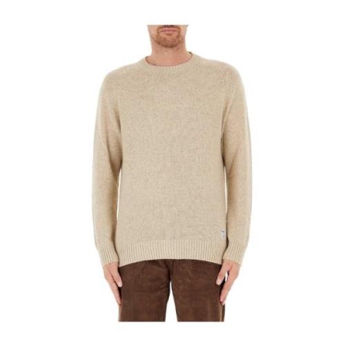 Beige Alpaca Wol Klassieke Trui Pepe Jeans , Beige , Heren