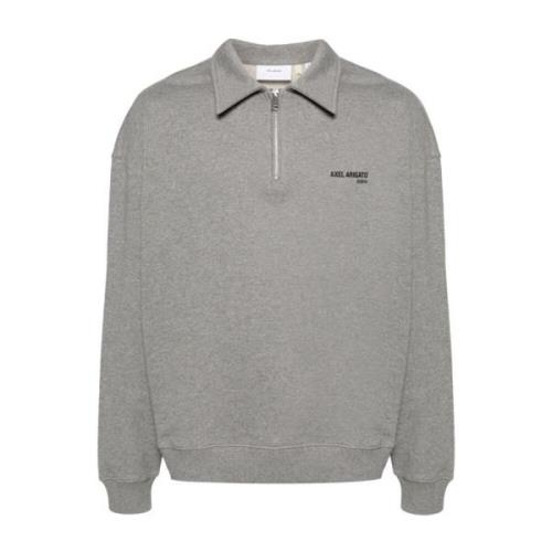 Casual Grijs Katoen Half-Zip Sweater Axel Arigato , Gray , Heren