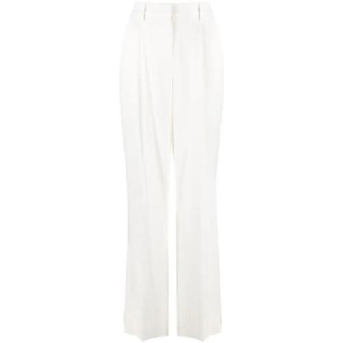 Witte Casual Wijde Broek Lorena Antoniazzi , White , Dames