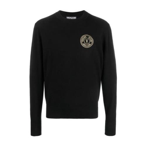 Zwarte Katoen Kasjmier Sweater Hoodie Versace Jeans Couture , Black , ...