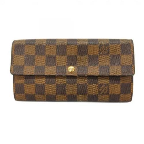 Pre-owned Fabric wallets Louis Vuitton Vintage , Brown , Dames