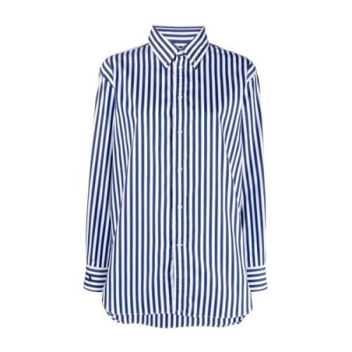 Blauwe Casual Overhemd met Lange Mouwen Polo Ralph Lauren , Blue , Dam...