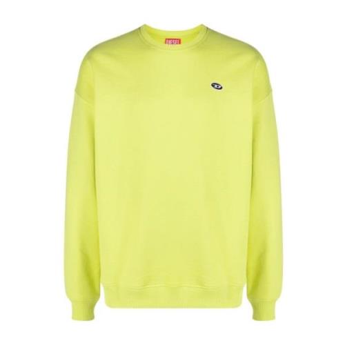 Gele Casual Sweatshirt met capuchon Diesel , Yellow , Heren