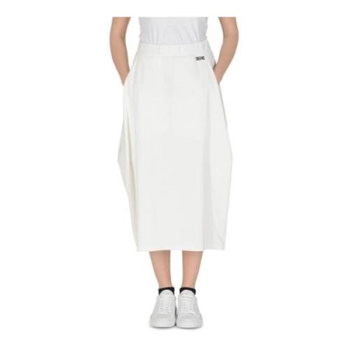 Elegante A-Lijn Rok Wit 19v69 Italia , White , Dames