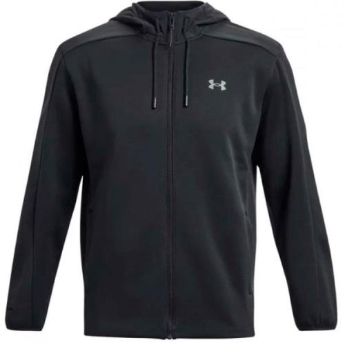 Zwarte lange mouw regular fit jas Under Armour , Black , Heren