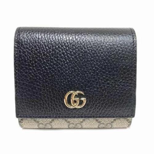 Pre-owned Canvas wallets Gucci Vintage , Black , Dames