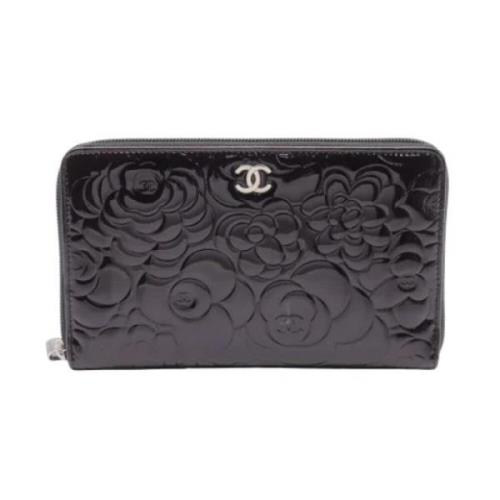 Pre-owned Leather wallets Chanel Vintage , Brown , Dames