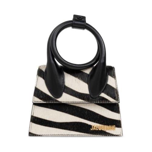 Zebra Print Schoudertas Jacquemus , Black , Dames