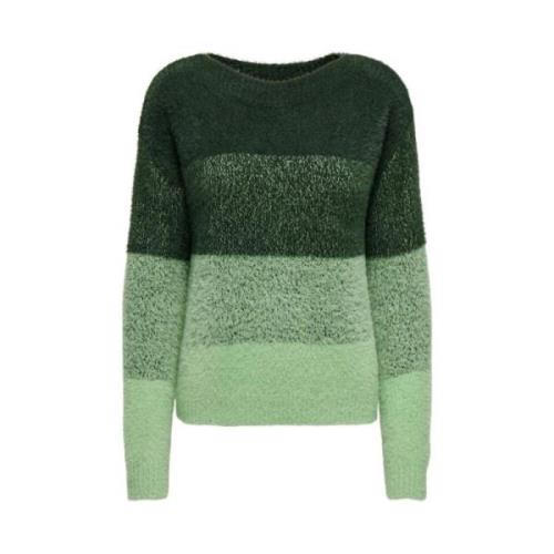 Maika Boothals Gebreide Top Scarab Groen Only , Green , Dames