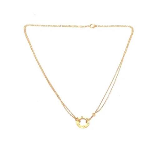 Pre-owned Rose Gold necklaces Cartier Vintage , Yellow , Dames