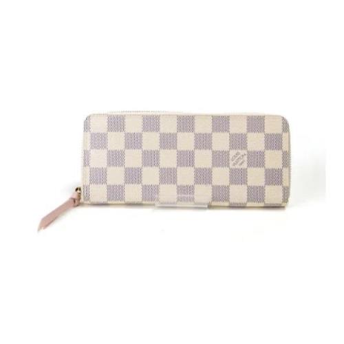 Pre-owned Canvas wallets Louis Vuitton Vintage , White , Dames