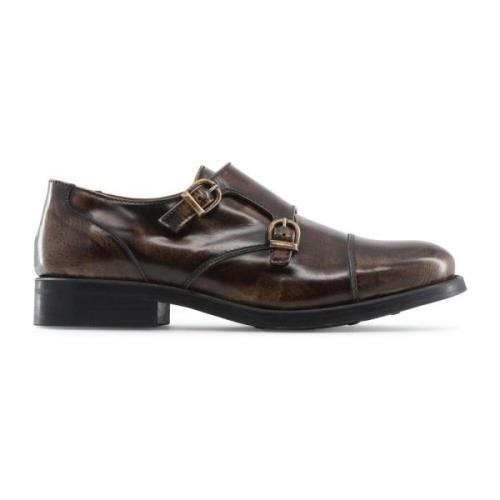 Leren Monk Strap Schoenen Vrouwen Herfst/Winter Made in Italia , Brown...