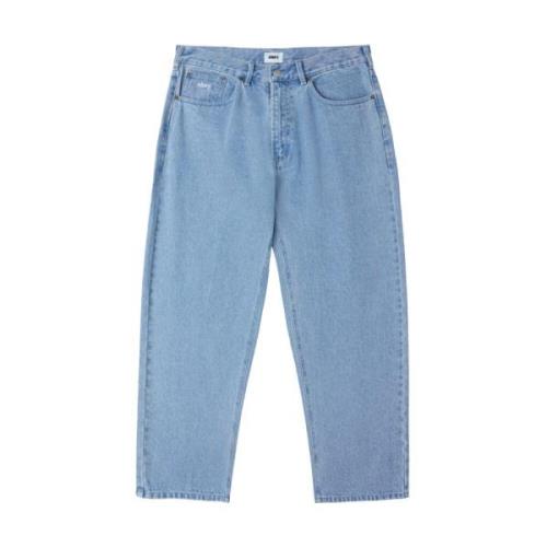 Baggy Denim Jeans voor Mannen Obey , Blue , Heren