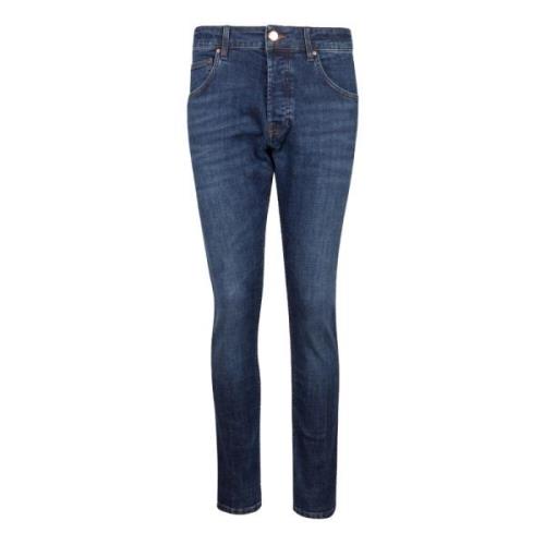 Slim Fit Donkerblauwe Jeans Don The Fuller , Blue , Heren