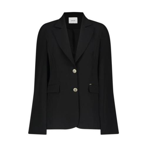 Zwarte stretch blazer met reverskraag Gaudi , Black , Dames