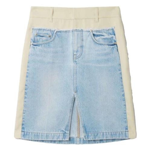 Denim Mini Rok Stella McCartney , Blue , Dames