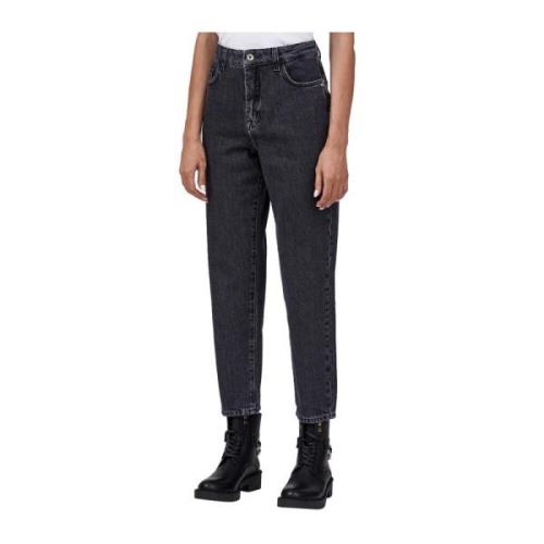 Slim Zwart Jeans met Stone Wash Patrizia Pepe , Gray , Dames