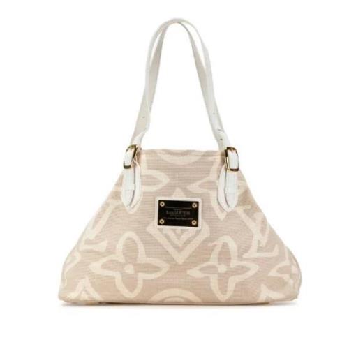 Pre-owned Canvas louis-vuitton-bags Louis Vuitton Vintage , Beige , Da...