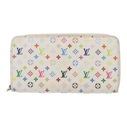 Pre-owned Canvas wallets Louis Vuitton Vintage , White , Dames