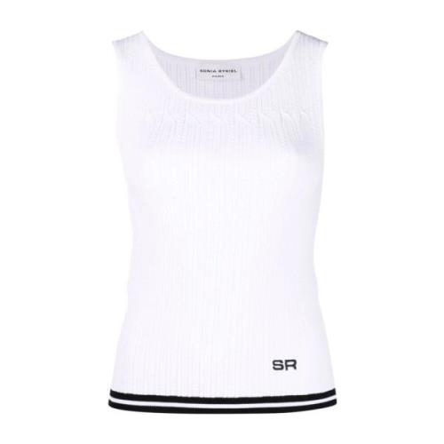 Witte Casual Tank Top Sonia Rykiel , White , Dames