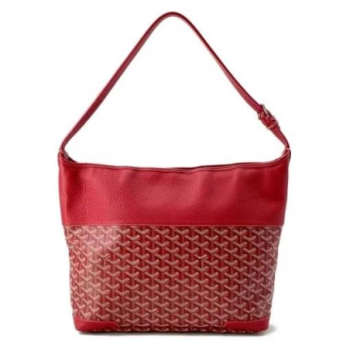 Pre-owned Canvas shoulder-bags Goyard Vintage , Red , Dames